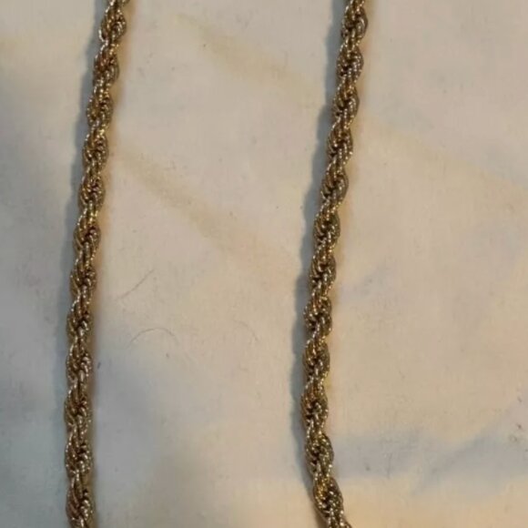 SkyLine Jewelry, Plum & Gold Tone Rope Chain Necklace - Picture 6 of 6